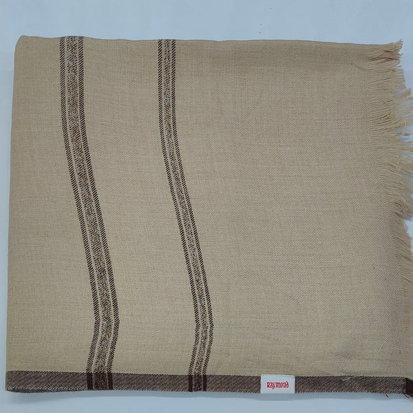 Shawl /Lohi Raymond Acrylic Lohi with Border Shagun Natural Brown