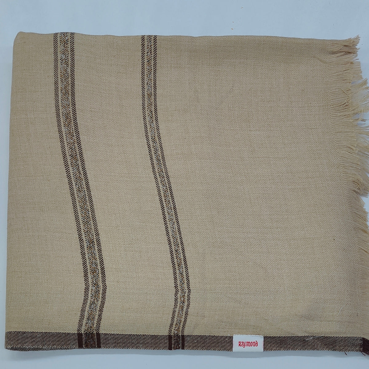 Shawl /Lohi Raymond Acrylic Lohi with Border Shagun Natural Brown