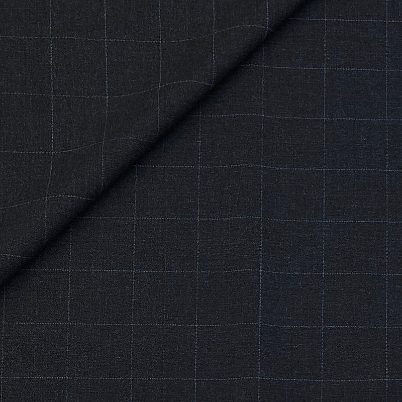 Trouser Fabric Canetti Italy Luxury TR 4Way Lycra Check Colour Nevado Grey