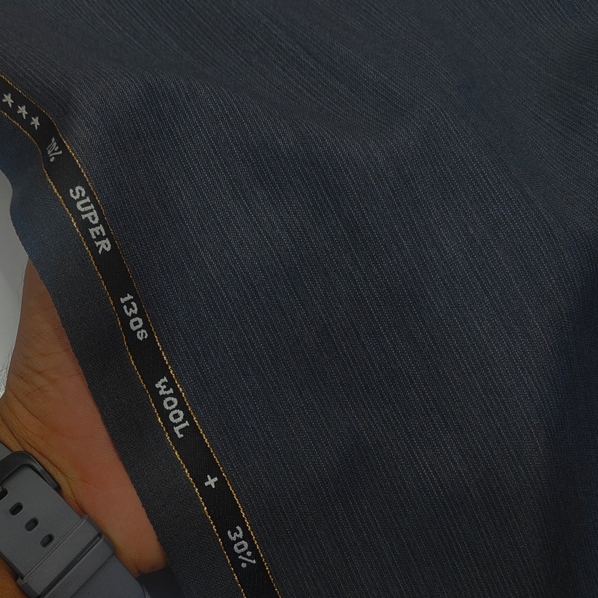 Raymond Exotic Premium Super 130s Count 70% wool Pin Stripe Suiting Fabric Colour Orchid Grey