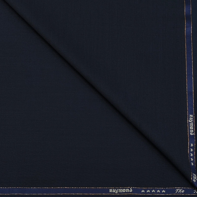 Raymond Exotic Premium Super 130s Count 70% wool Pin Stripe Suiting Fabric Colour Dark Blue