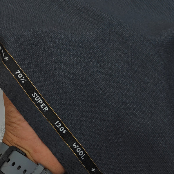 Raymond Exotic Premium Super 130s Count 70% wool Pin Stripe Suiting Fabric Colour Orchid Grey