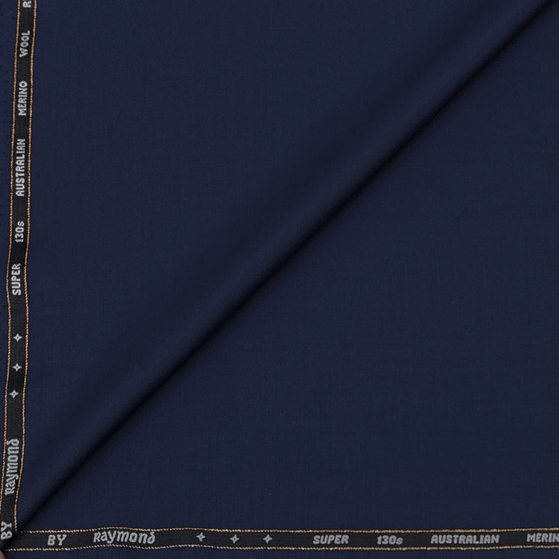 Raymond Exotic Premium Super 130s Count 70% Merino wool Plain Suiting Fabric Colour Dark Midnight Blue