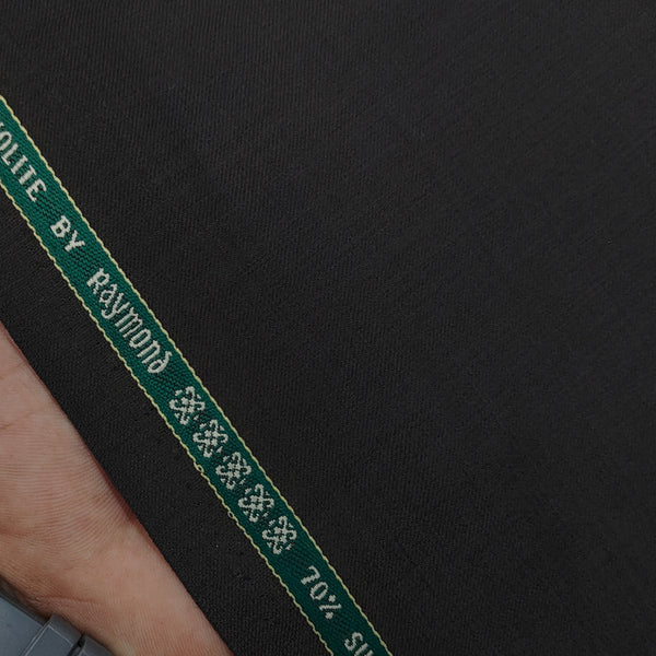 Raymond Exotic Premium Super 120s Count 70% Merino wool Self Slub Suiting Fabric Colour Bistre Brown