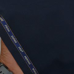Raymond Exotic Premium Super 140s Count 45% wool Mild Check Suiting Fabric Colour Frenchy Blue