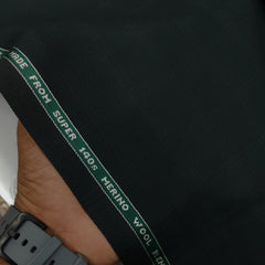 Raymond Exotic Premium Super 140s Count 45% wool Check Suiting Fabric Colour Forest Green