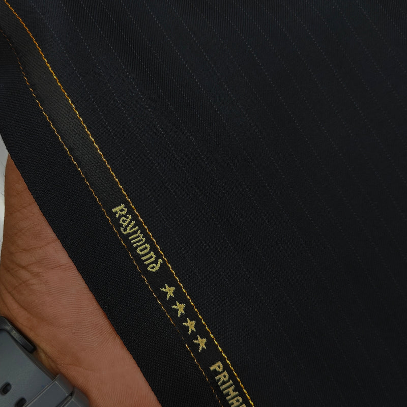 Raymond Exotic Premium Super 140s Count 45% wool Lining Suiting Fabric Colour Crow Black