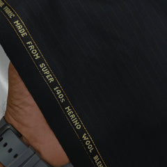 Raymond Exotic Premium Super 140s Count 45% wool Lining Suiting Fabric Colour Crow Black