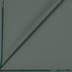Raymond Exotic Premium Super 140s Count 45% wool Plain Suiting Fabric Colour Swamp Green