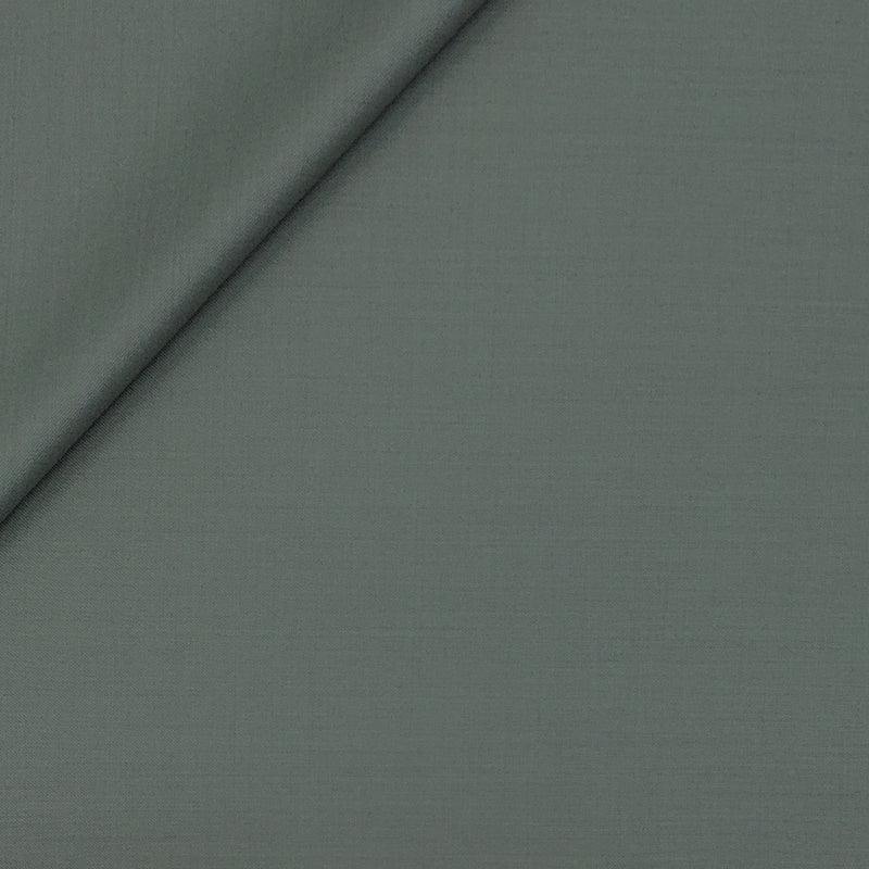 Raymond Exotic Premium Super 140s Count 45% wool Plain Suiting Fabric Colour Swamp Green