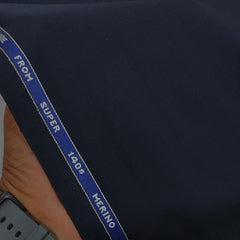 Raymond Exotic Premium Super 140s Count 45% wool Plain Suiting Fabric Colour Dark Space Blue