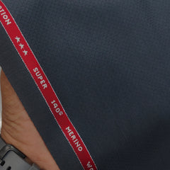 Raymond Exotic Premium Super 140s Count 30% wool Dobby Suiting Fabric Colour Bluish Grey