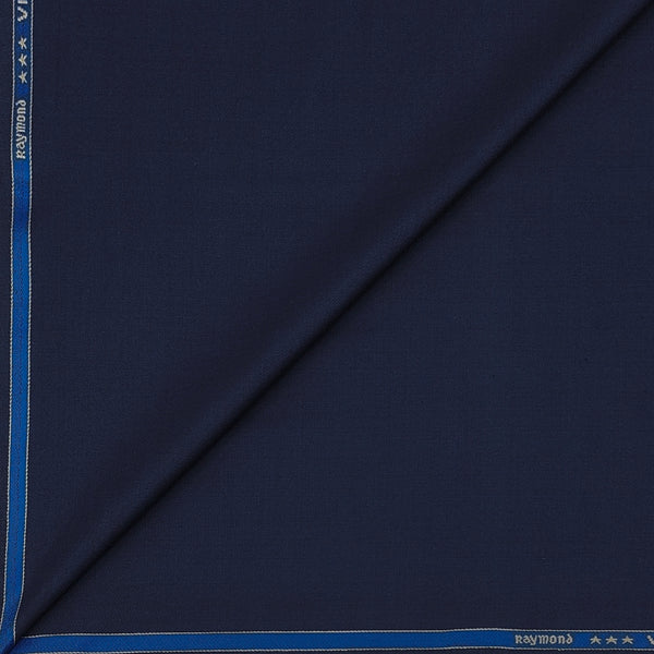 Raymond Exotic Premium Super 120s Count 30% wool Plain Suiting Fabric Colour Berry Blue