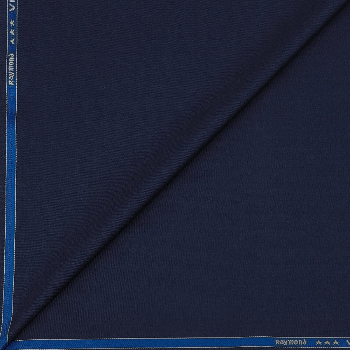Raymond Exotic Premium Super 120s Count 30% wool Plain Suiting Fabric Colour Berry Blue