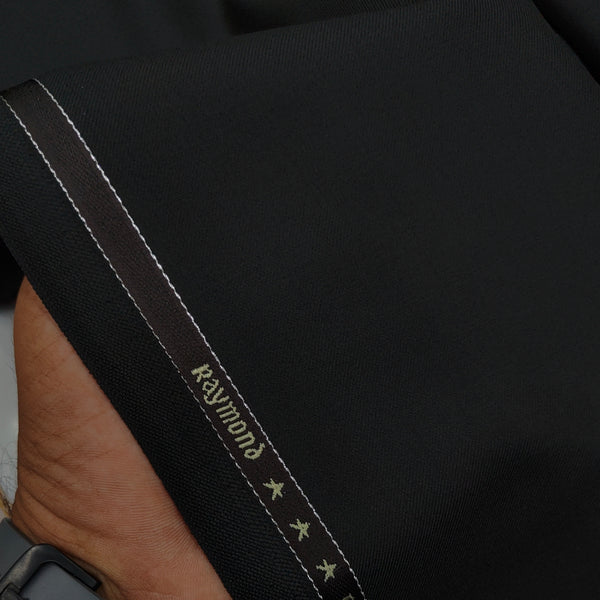 Raymond Exotic Premium Super 120s Count 30% wool Play Suiting Fabric Colour Black