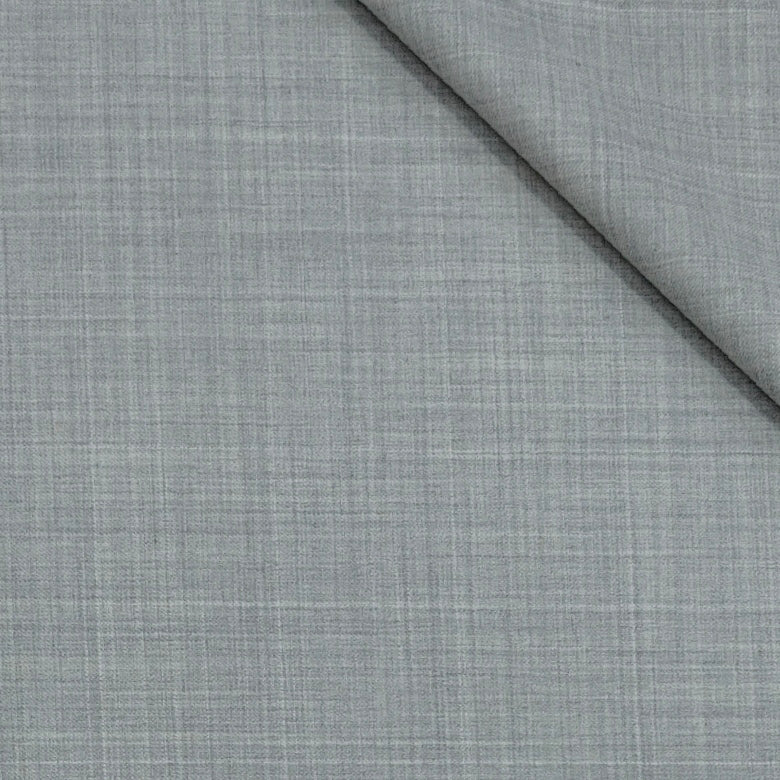 Raymond Exotic Premium Super 140s Count 30% wool Self Check Suiting Fabric Colour Grey