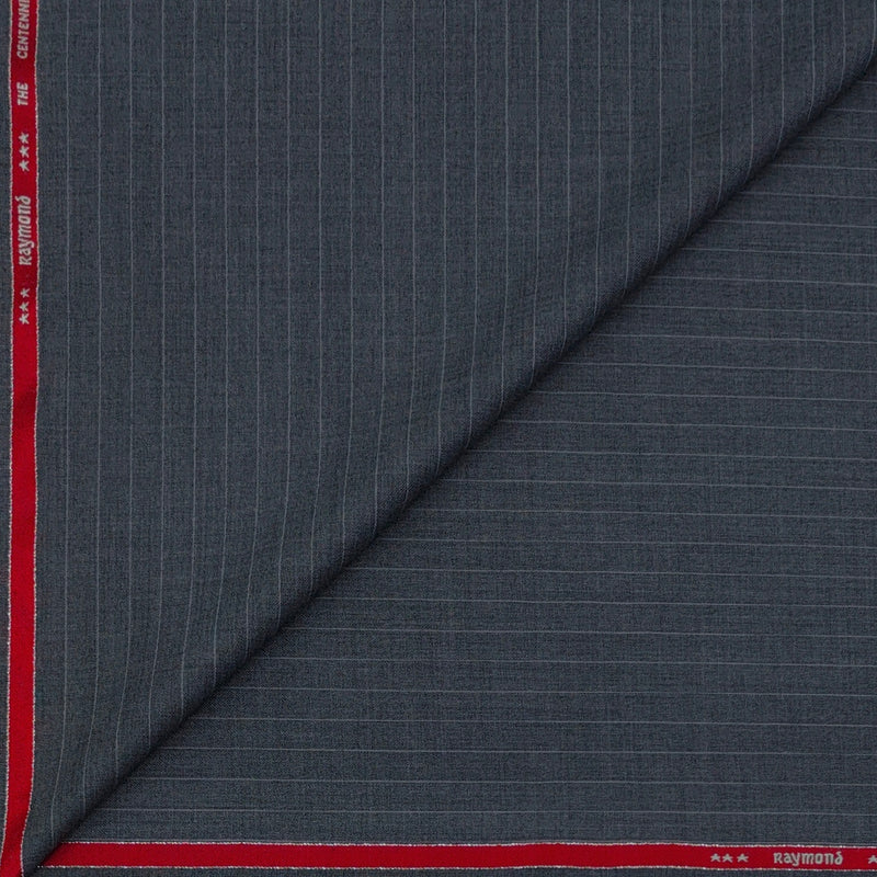 Raymond Exotic Premium Super 140s Count 30% wool Lining Suiting Fabric Colour Lava Grey