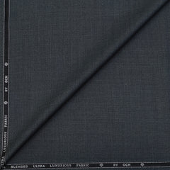 Trouser Fabric OCM Exotic Premium Super 150s Count 40% Merino Wool Slub Color Grey