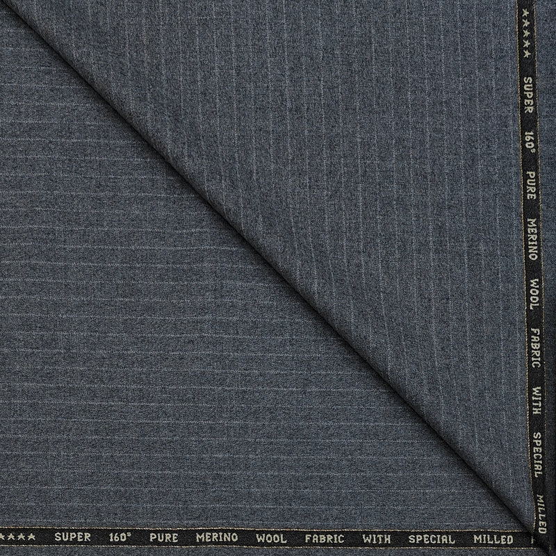 Raymond Super 160s count 100% Wool Tweed Lining Blazer Fabric Colour Grey