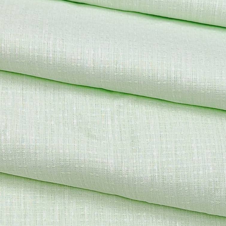 Raymond 100% linen jacquard Shirt Fabric colour light Green
