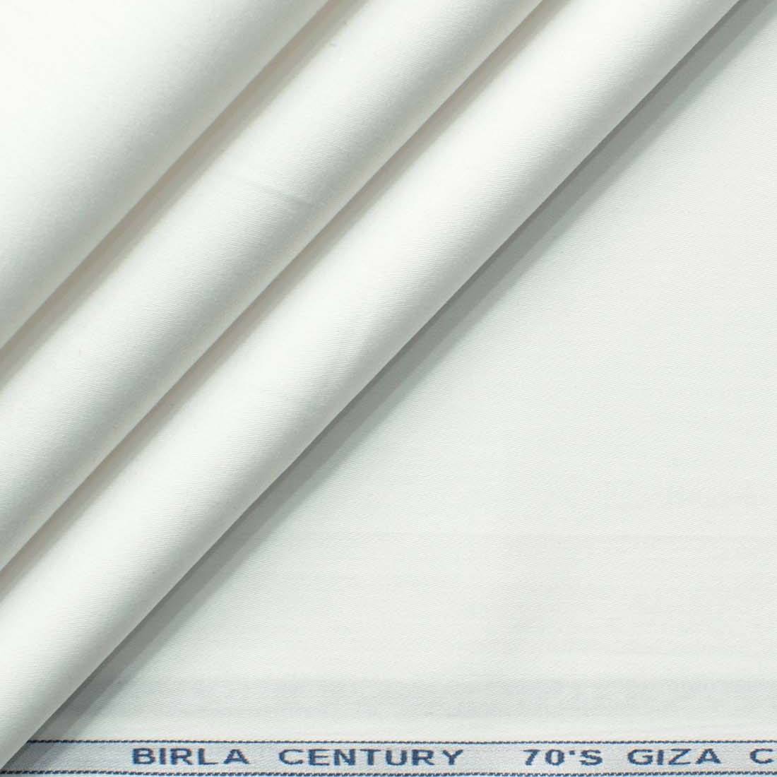 Birla Century 100% cotton premium 70s Giza cotton kurta pajama fabric white