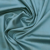 Soktas Premium cotton fine jacquard shirt fabric colour Teal Green