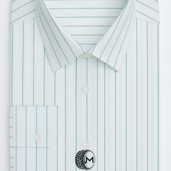 Shirt Fabric Soktas Giza Cotton Broad Lining With Jacquard Colour Green N White