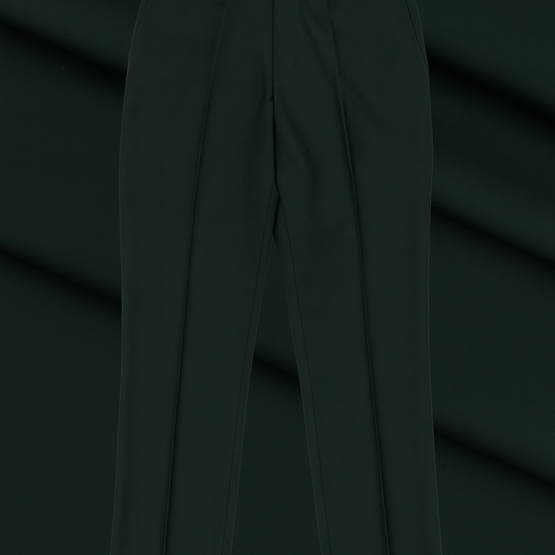 Trouser Fabric Donear Pure Cotton Plain Colour Sacramento Green