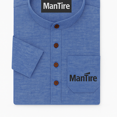 Shirt & Kurta Fabric Raymond Pure Linen Plain Colour Blue