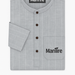 Shirt & Kurta Fabric Arvind 60 Lea Pure Linen Broad Lining Colour Light Grey