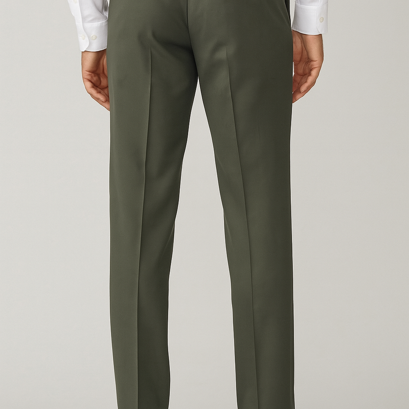 Trouser Fabric Donear Pure Cotton Plain Colour Sage Green
