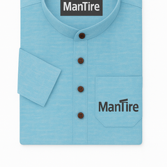 Shirt & Kurta Fabric Raymond Pure Linen Plain Colour Sky Blue