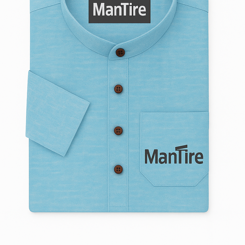 Shirt & Kurta Fabric Raymond Pure Linen Plain Colour Sky Blue