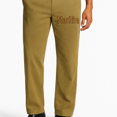Corduroy Donear Pure Cotton Stretchable Thick Trouser Fabric Colour Golden Brown