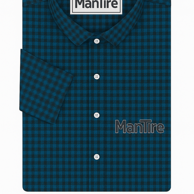 Warm Shirt Fabric Modella Small Check Colour Firozi Blue