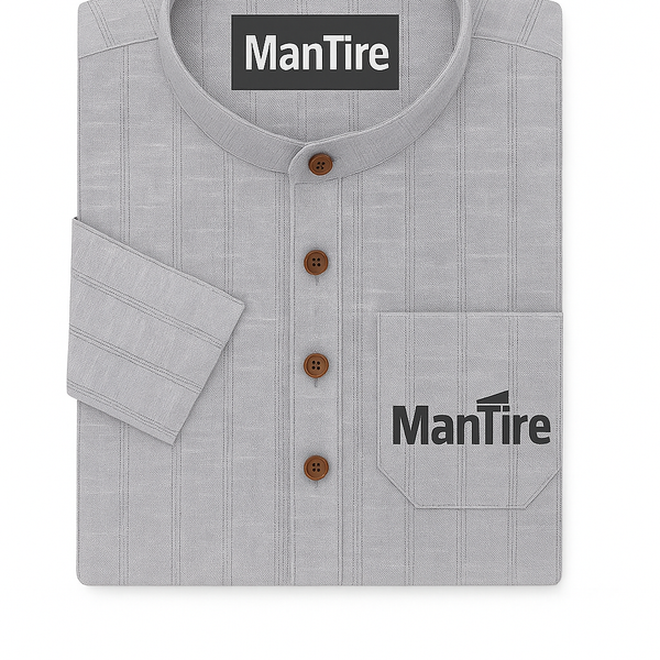 Kurta Fabric Arvind 60 Lea Pure Linen Broad Lining Colour Grey