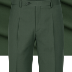 Trouser Fabric Donear Pure Cotton Plain Colour Amazon Green