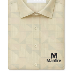 Shirt Fabric Soktas 100% Cotton Jacquard Colour Light Beige N Light Green