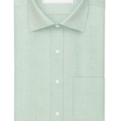 Shirt Fabric Soktas 100% Cotton Jacquard Colour Swamp Green N Light Pink