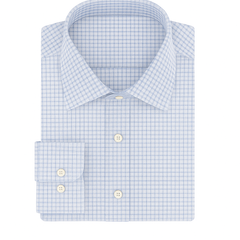 Shirt Fabric Raymond 100% Cotton Mix Check Colour Blue N White