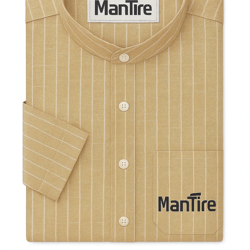 Shirt & Kurta Fabric Arvind 60 Lea Pure Linen Lining Colour Beige