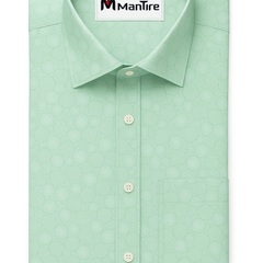 Shirt Fabric Soktas 100% Cotton Jacquard Colour Pistachio Green