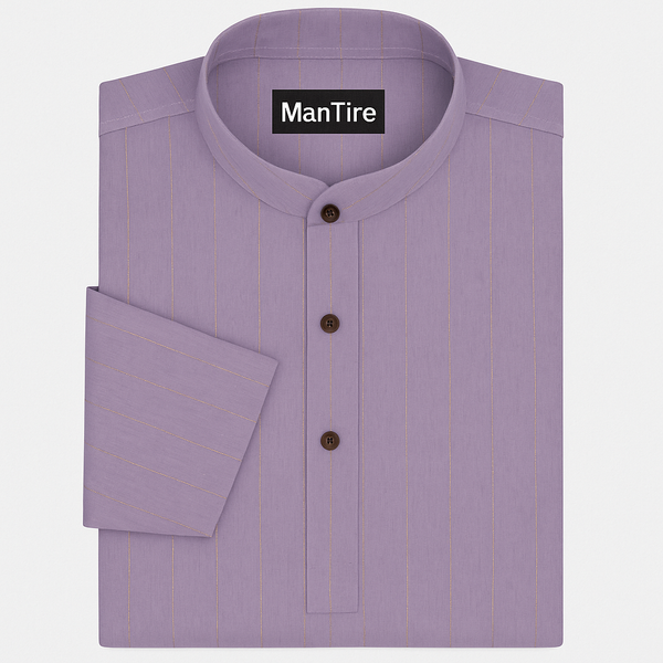 Kurta Fabric Stiff Pure Cotton Sparkle Lining Premium  Colour Gold N Lavender