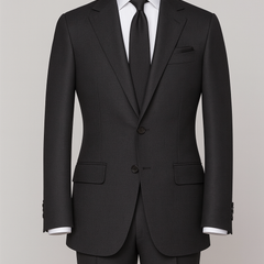 Suit Fabric Reid N Taylor Super 100s Count Wool Blended Self Texture Color Dark Grey