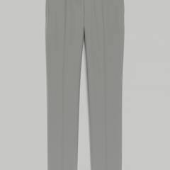 Trouser Fabric Raymond Poly Viscose Plain Colour Silver Chalic