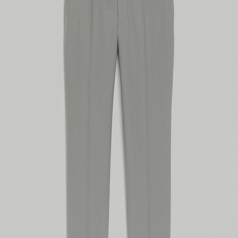 Trouser Fabric Raymond Poly Viscose Plain Colour Silver Chalic