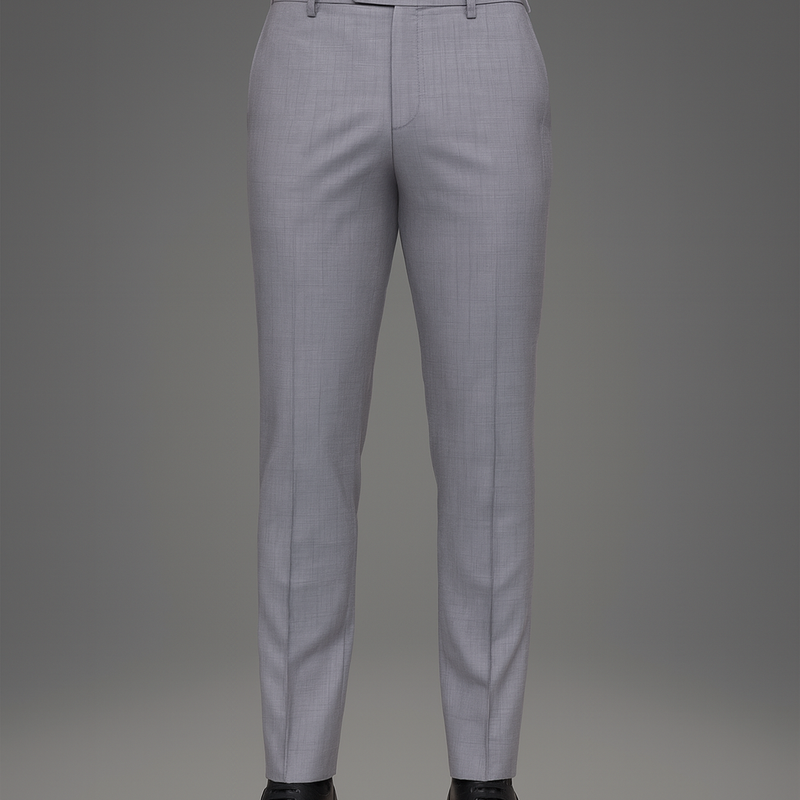 Trouser Fabri Reid & Taylor Polyester Viscose Slub Color Pinkish Grey