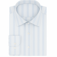 Shirt Fabric Soktas Giza Cotton Broad Lining With Dobby Colour Blue N White