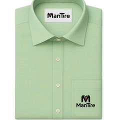 Shirt Fabric Soktas 100% Cotton Jacquard Colour Tea Green