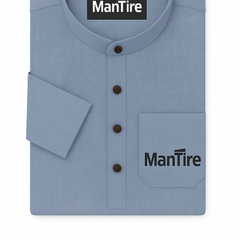 Shirt & Kurta Fabric Linen Club Linen Blended Plain Colour Light Blue
